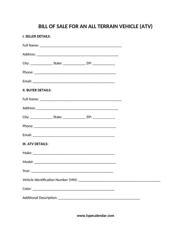 Bike Bill of Sale Kind